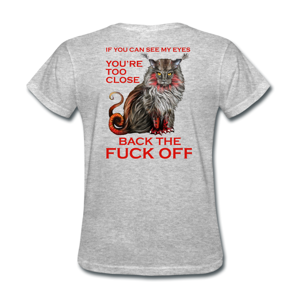 Back the Fu Off - heather gray