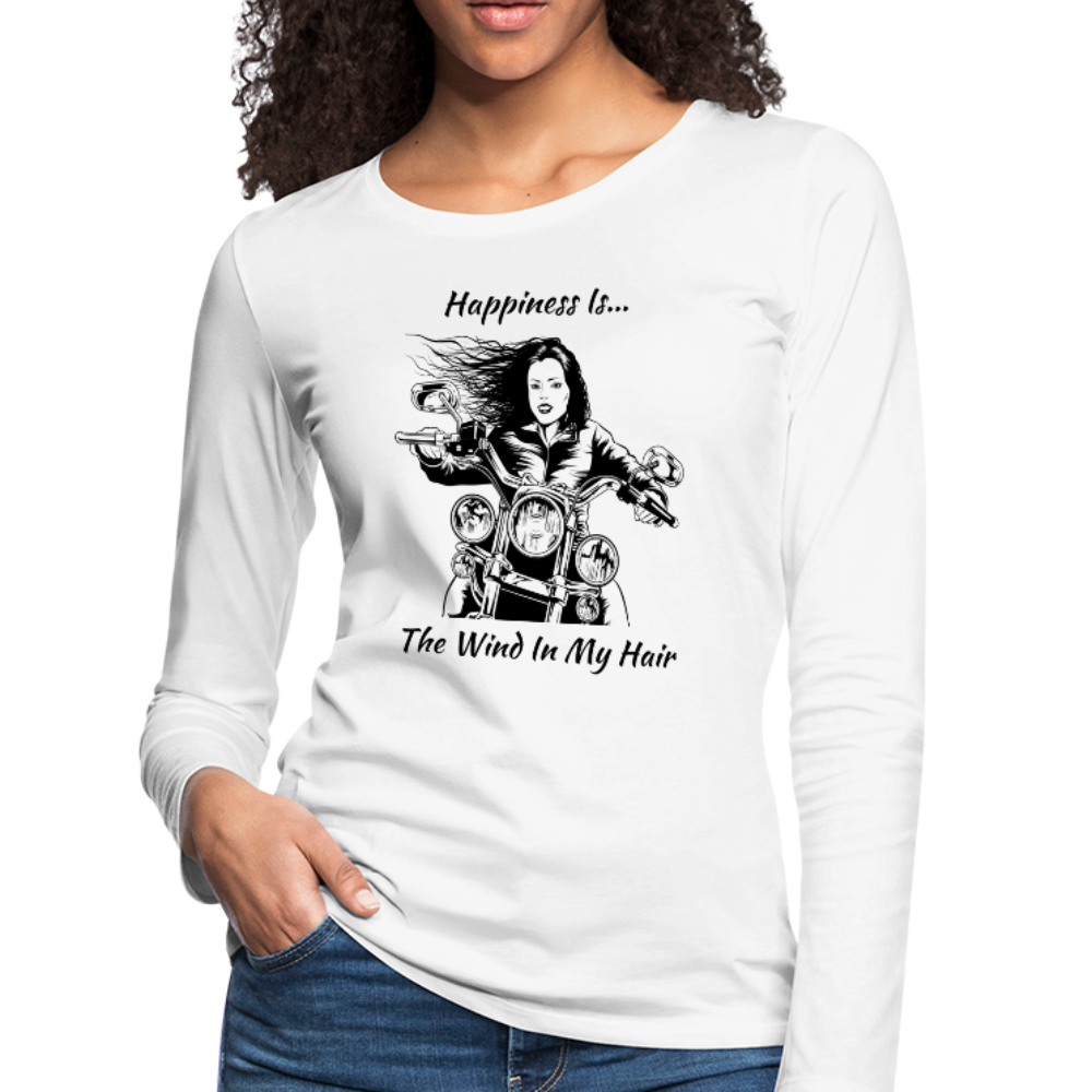 Women's Premium Long Sleeve T-Shirt - white
